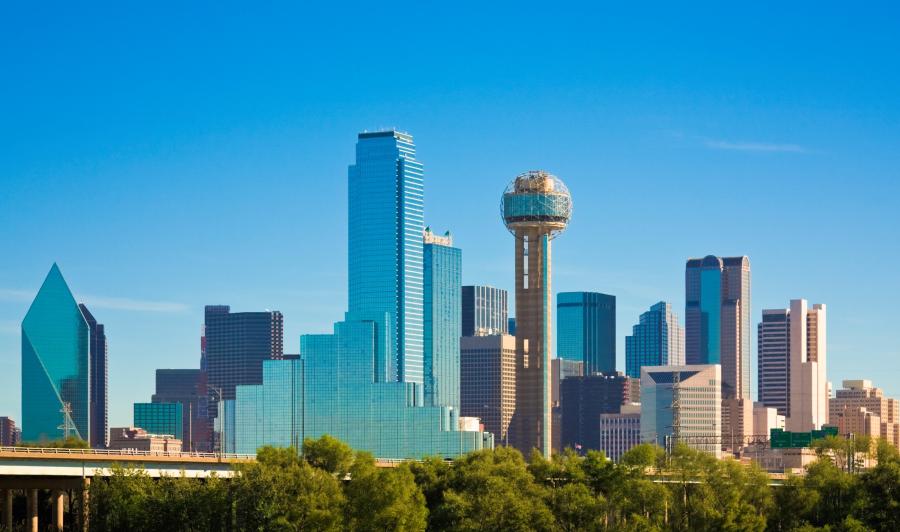 City skyline of Dallas, Texas