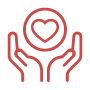 icon of hands surrounding a heart in a circle