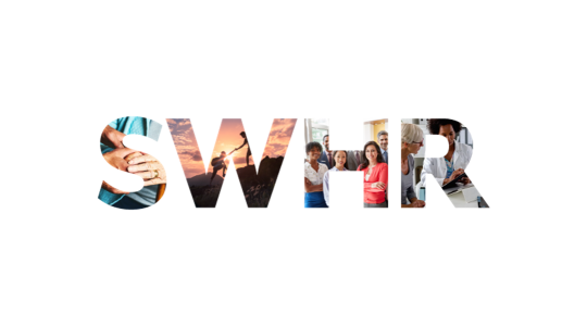 SWHR logo with images